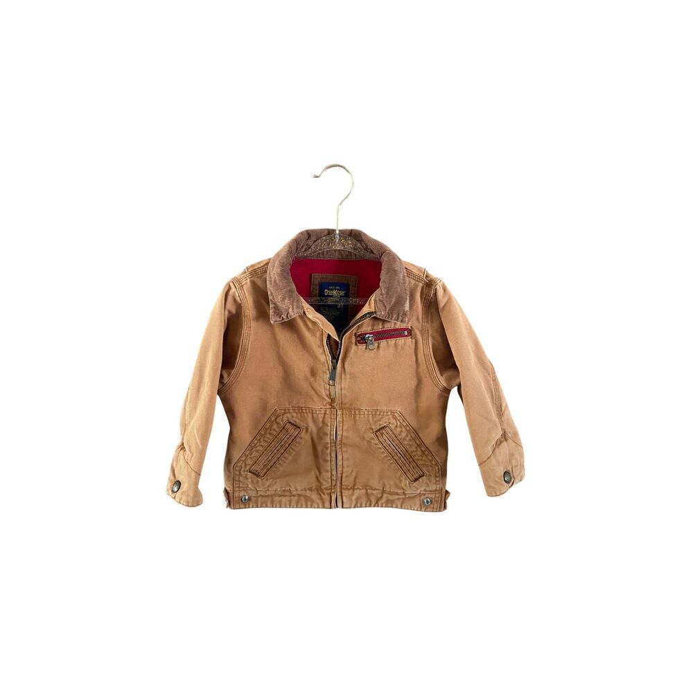 OshKosh B’Gosh Toddler Brown Canvas Work Jacket Barn Coat 3T